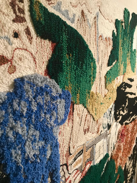 rug tufting, painting