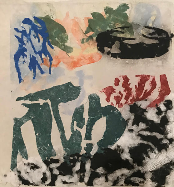 mixed-media, pulp painting