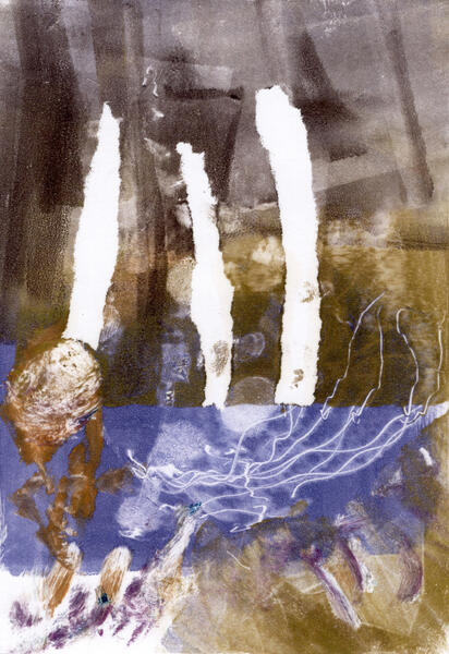 Autumn Afternoon, 2020, Monotype, 11” x 15”