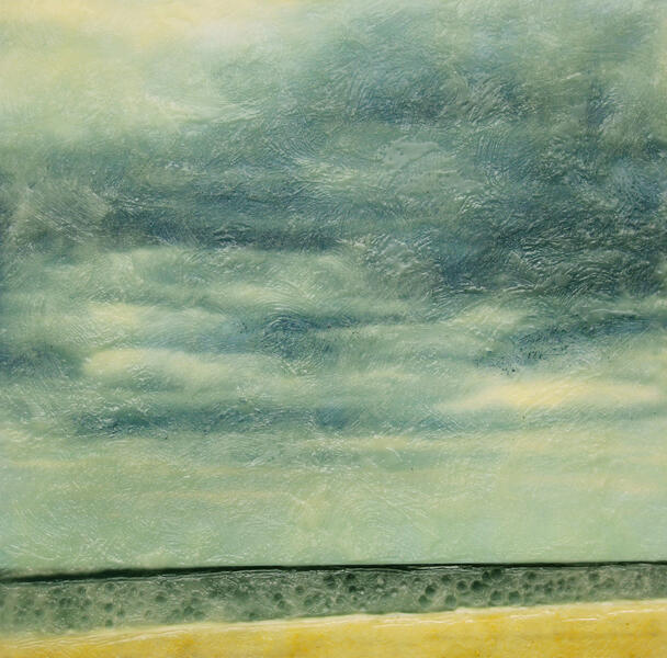 Encaustic, Photograph, Landscape, Sky, Ocean