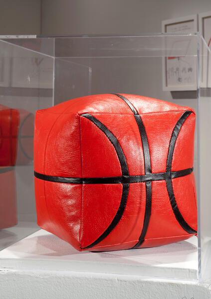 Square Basketball_Black and Red Ball_Andrew Liang