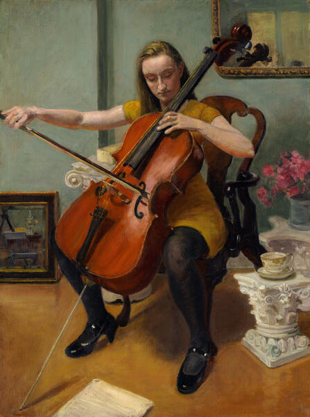 Alexandra Playing her Cello
