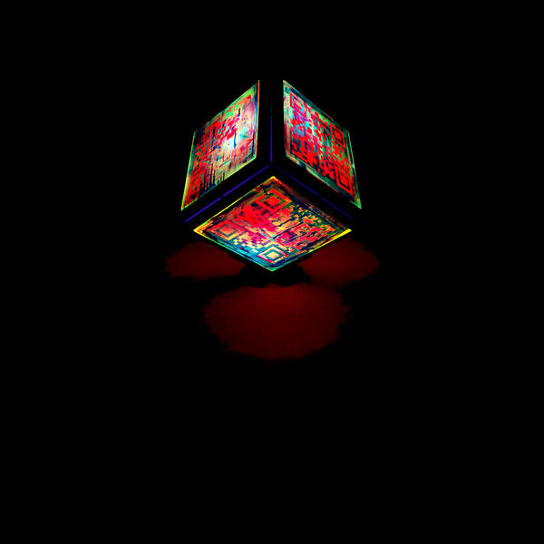 Silkscreen Lightbox Cube
