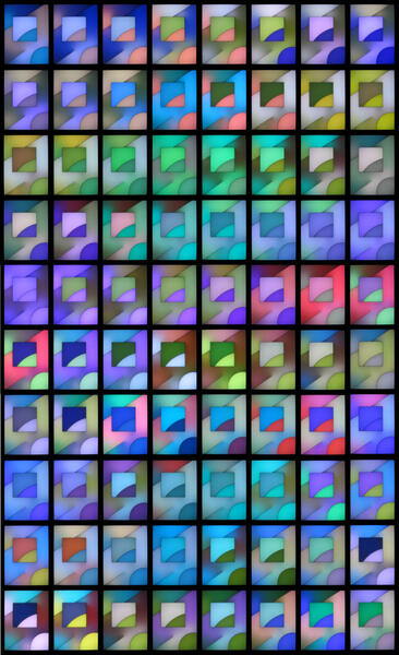 "The Window" in 80 consecutive color-states. 