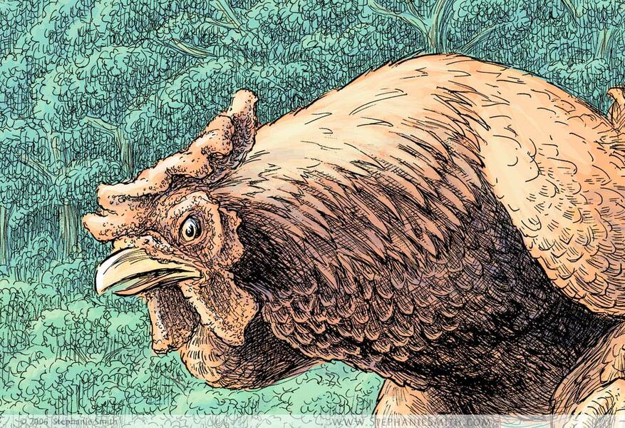 Detail from the Rooster and the Gem