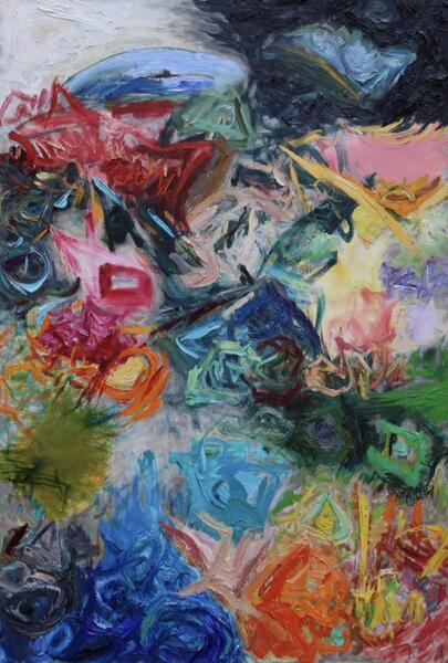 Primal Ambition 94"x64" oil on canvas 2013