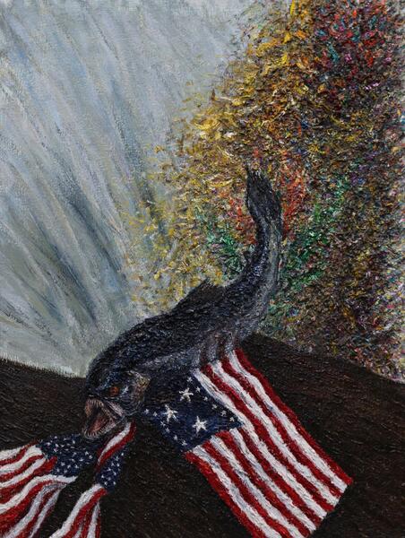 Patriotism 20"x16" oil on canvas 1998