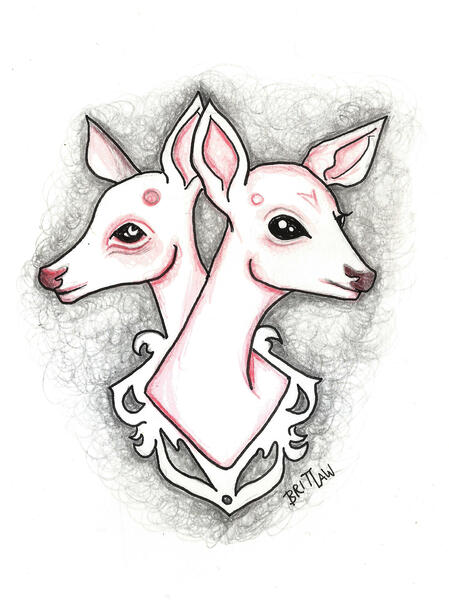 Two-headed deer