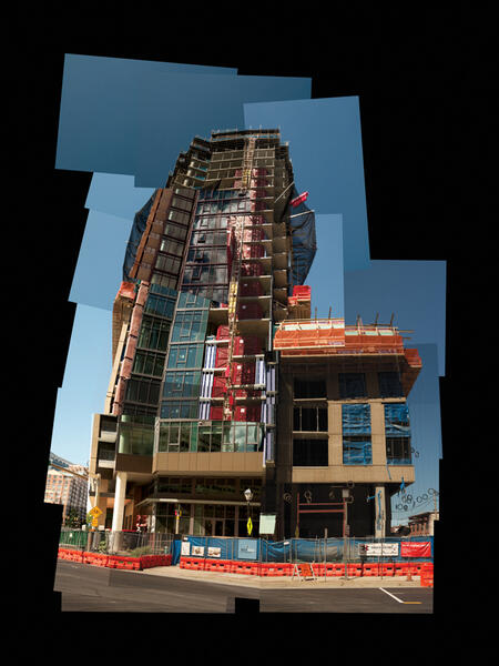 architecture, Baltimore, built environment, construction, digital photomontage, Harbor East