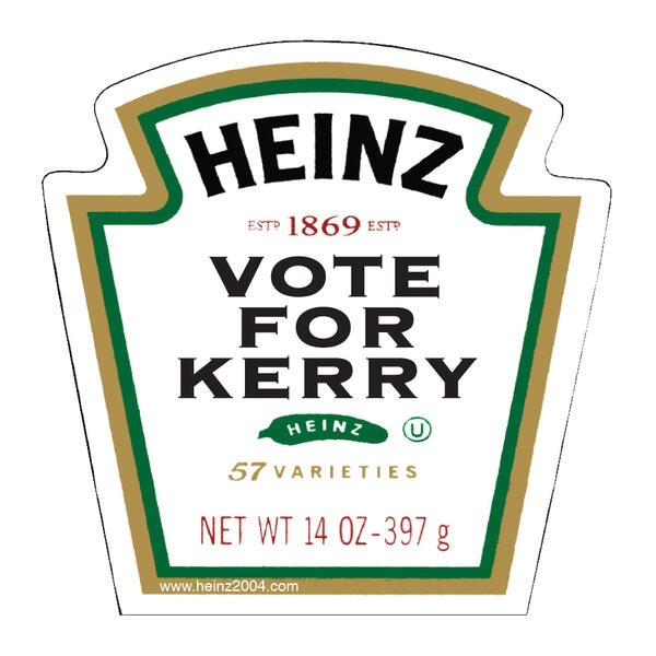 2004, Heinz, culture jamming, Kerry, labels, political art