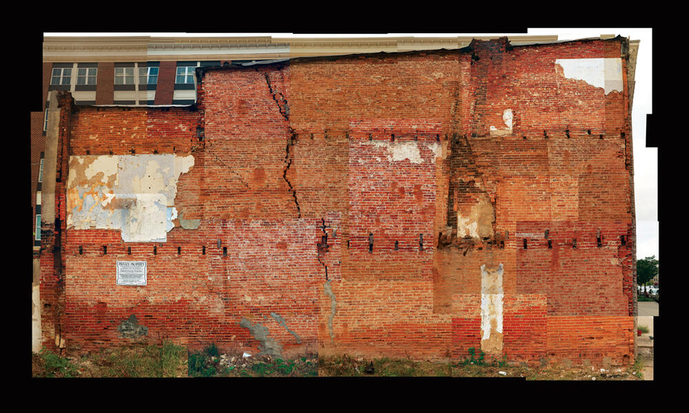 abandoned building, architecture, Baltimore, built environment, digital photomontage, modern ruin, East Baltimore