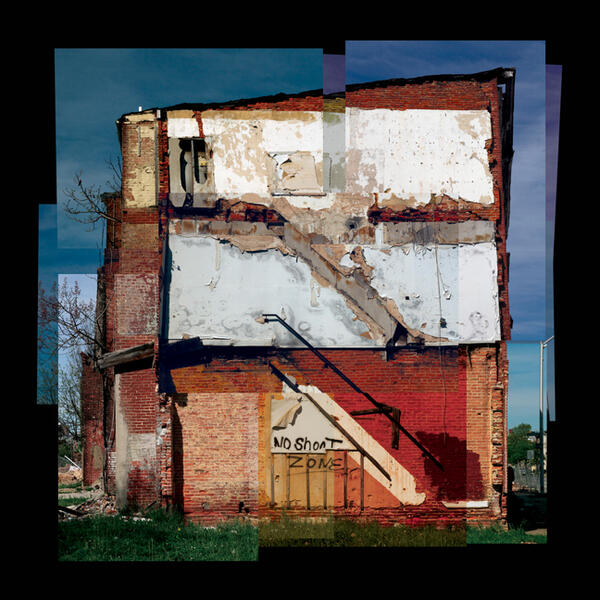 abandoned building, architecture, Baltimore, built environment, digital photomontage, Johnston Square, modern ruin