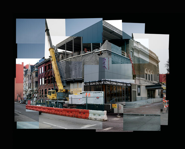 architecture, Baltimore, built environment, construction, the Parkway Theater, photomontage